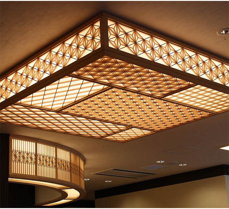 Muro divisorio decorativo di legno solido francese di Hinoki 3D Kumiko Products