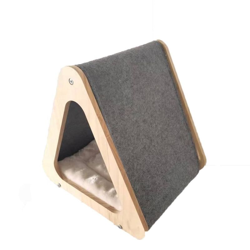 Letto di legno della Camera di CARB Cat Friendly Furniture Foldable Cat per lo scratch ritenuto della caverna