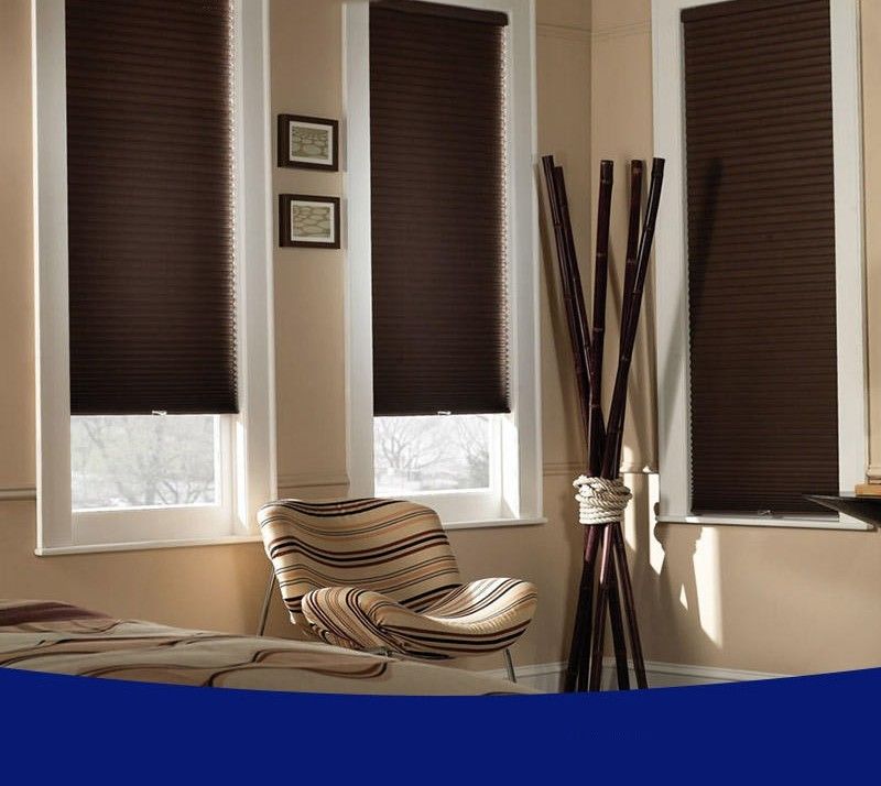 La tenda senza cordone di carta piegante aperta più bassa acceca i ciechi temporanei pieghettati