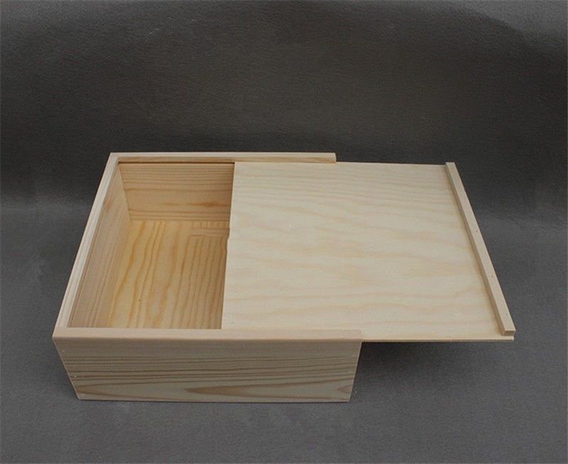 Scatola di legno Lidded smontabile del quadrato per stoccaggio a secco 41*31*24cm della frutta