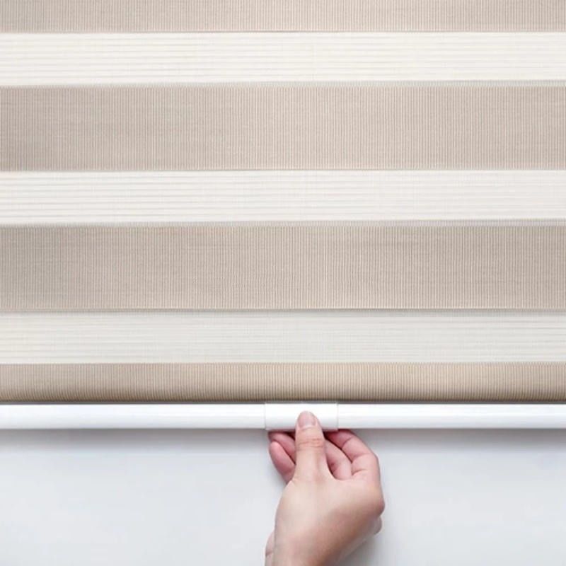 La tenda senza cordone della doppia finestra acceca le tonalità del rullo della zebra due strati anti UV