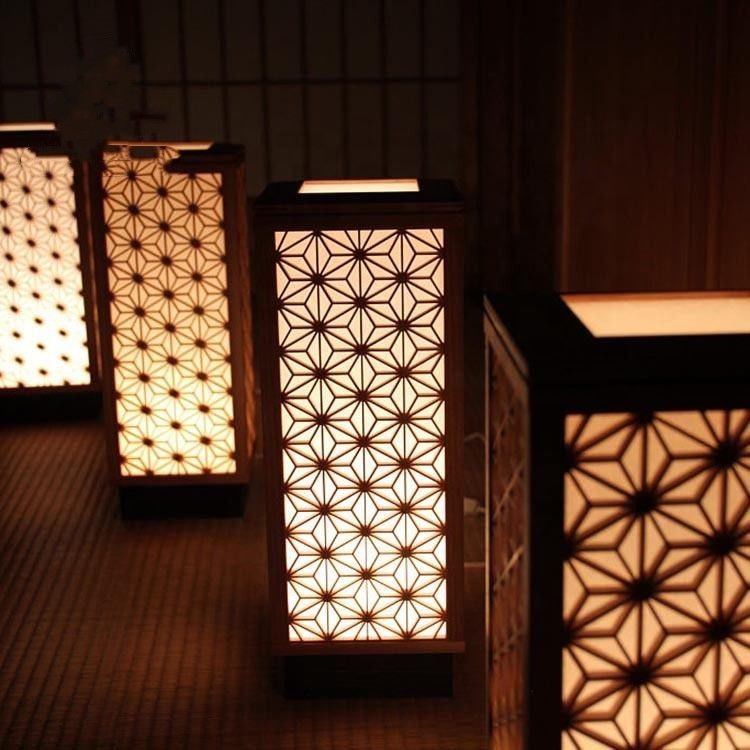 Schermi decorativi rustici del divisore di Kumiko Led Water Bubble Wood di legno per il ristorante