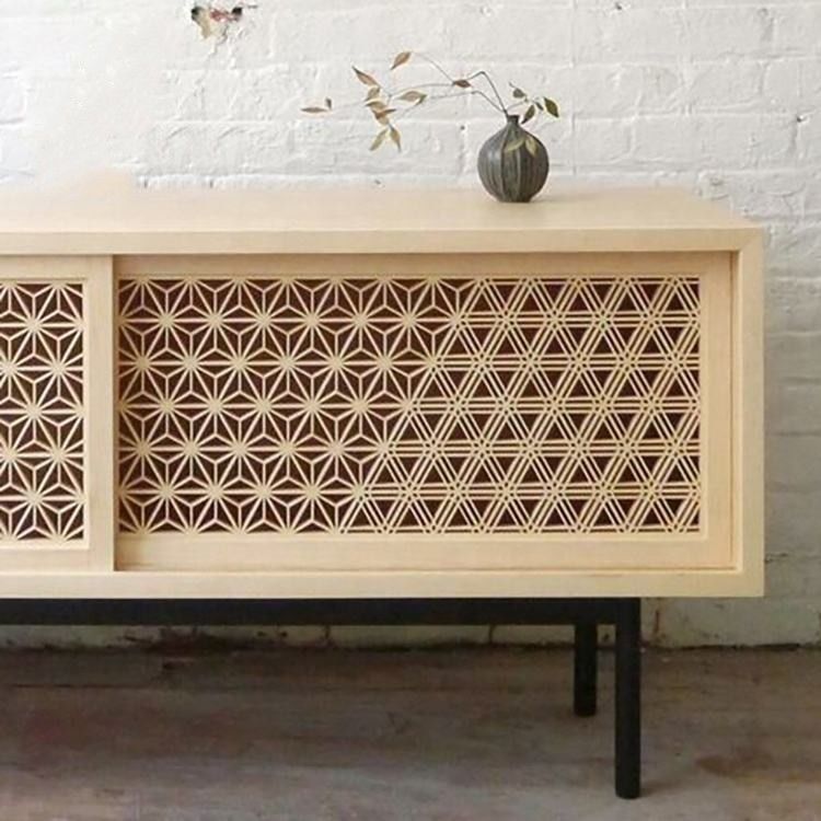 Il divisore decorativo interno di Kumiko Solid Pine Wood Room della falegnameria ha personalizzato