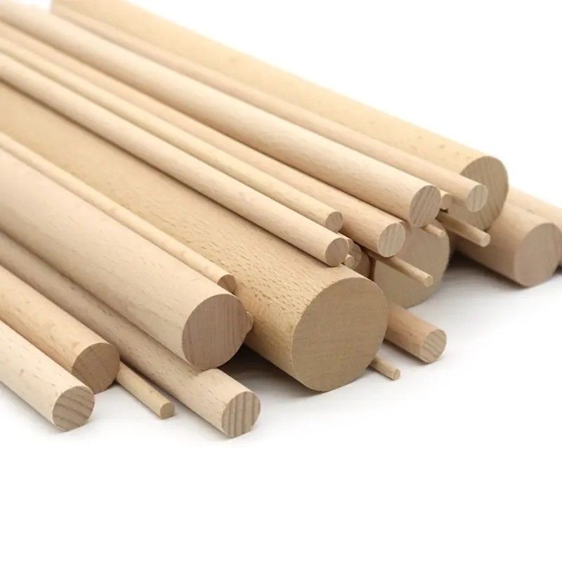 Birch Pin Circolare Pino BSCI Legno Massello Stick Per Strumenti Di Decorazione Domiciliare