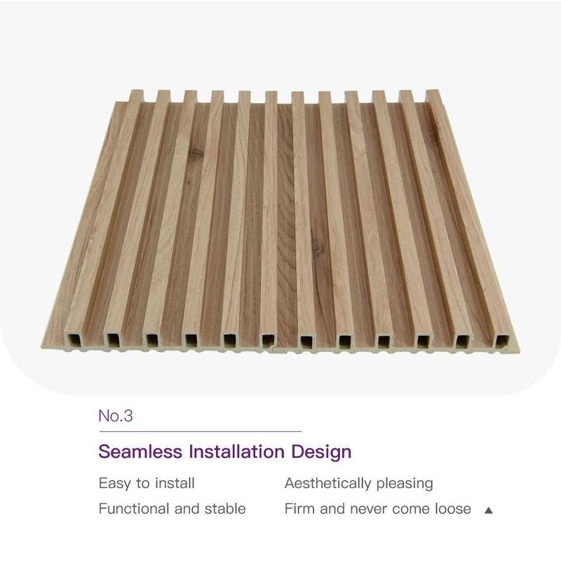 Hotel Residenziale WPC Decorazione interna in legno Grandi pannelli murali Decorativi WPC pannello murale a piombo