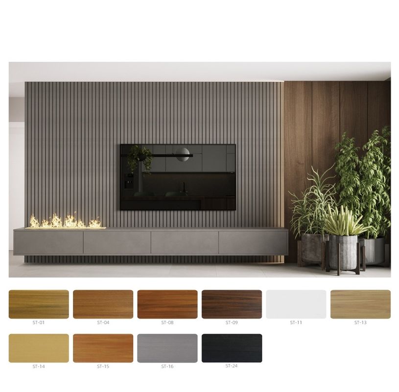 Hotel Residenziale WPC Decorazione interna in legno Grandi pannelli murali Decorativi WPC pannello murale a piombo