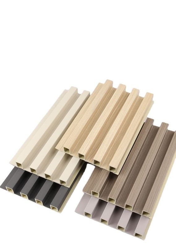 Facile da installare Colore Noce Legno Eco Laminato Decorativo Parete Rivestimento 155*9 pannelli WPC