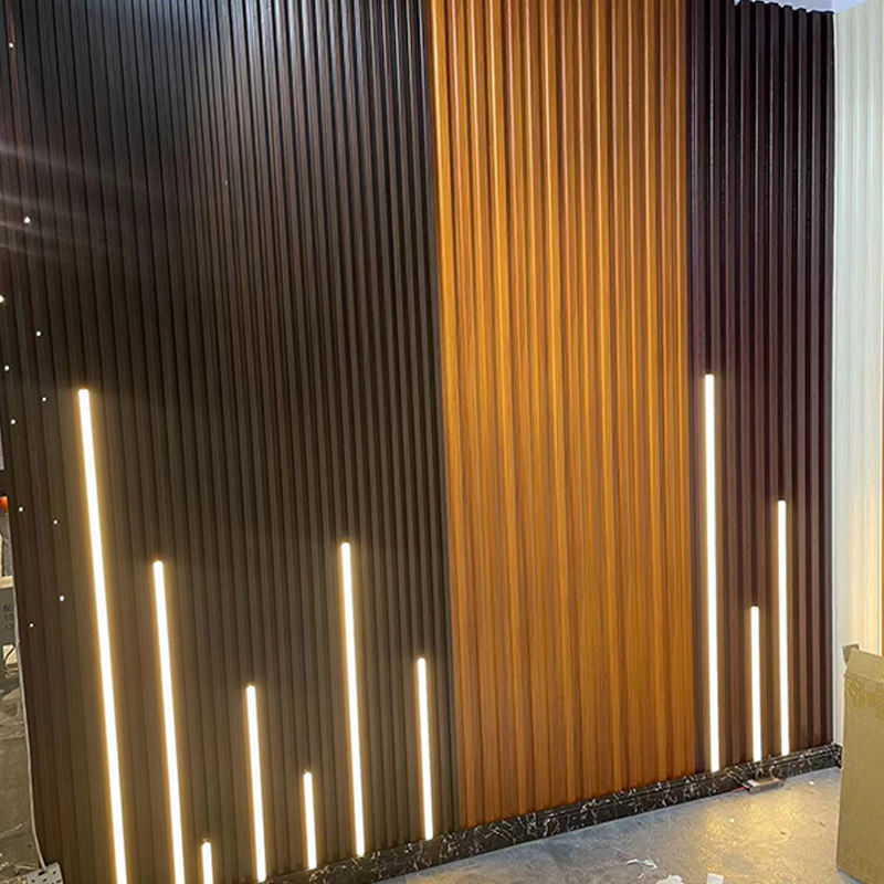 Colorato pannello da parete in WPC Decorazioni da parete interni Facile installazione Antigraffi Rivestimento da parete in WPC