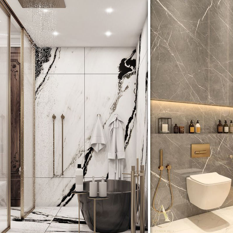 Pavimenti impermeabili in vinile di lusso 100% ecologici SPC 3mm 3.5mm 4mm 5mm PVC Moderno rivestimento murale interno