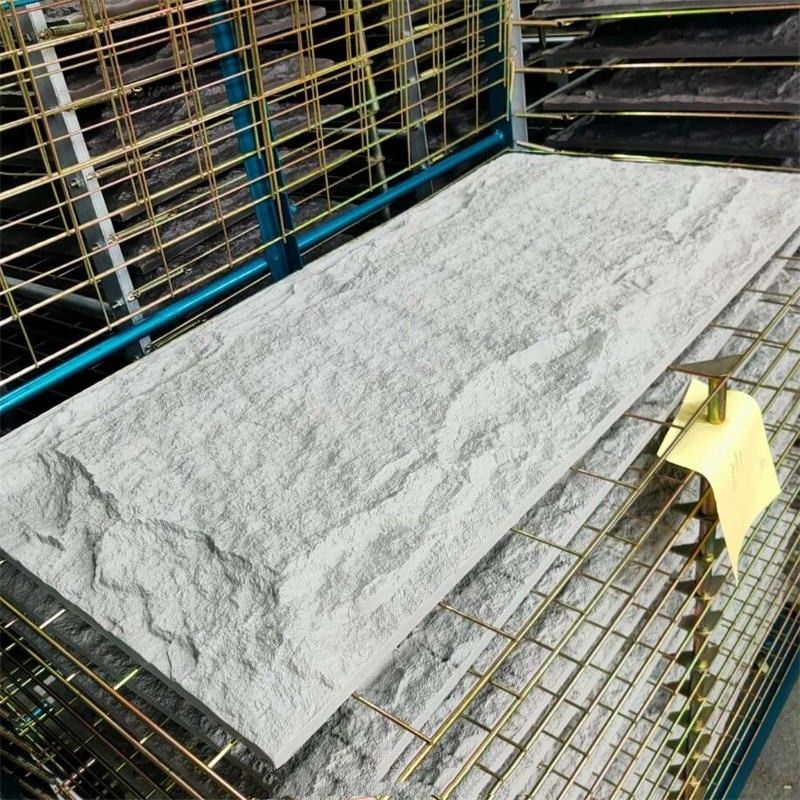 Pareti interne ed esterne di pietra in PU pannelli di pietra di pietra finta pannelli di pietra artificiale per pareti