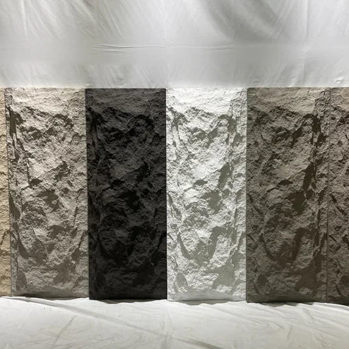 Pannello murale in pietra PU design a fungo per spazi interni ed esterni raffinati