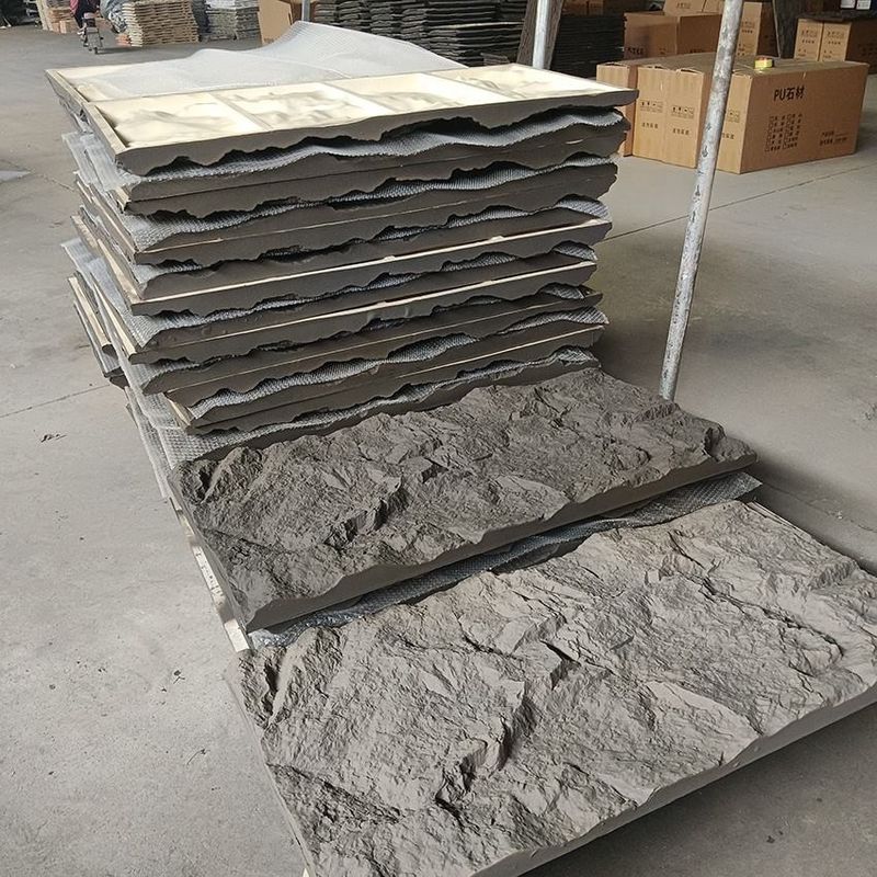 Pannello murale in pietra PU design a fungo per spazi interni ed esterni raffinati