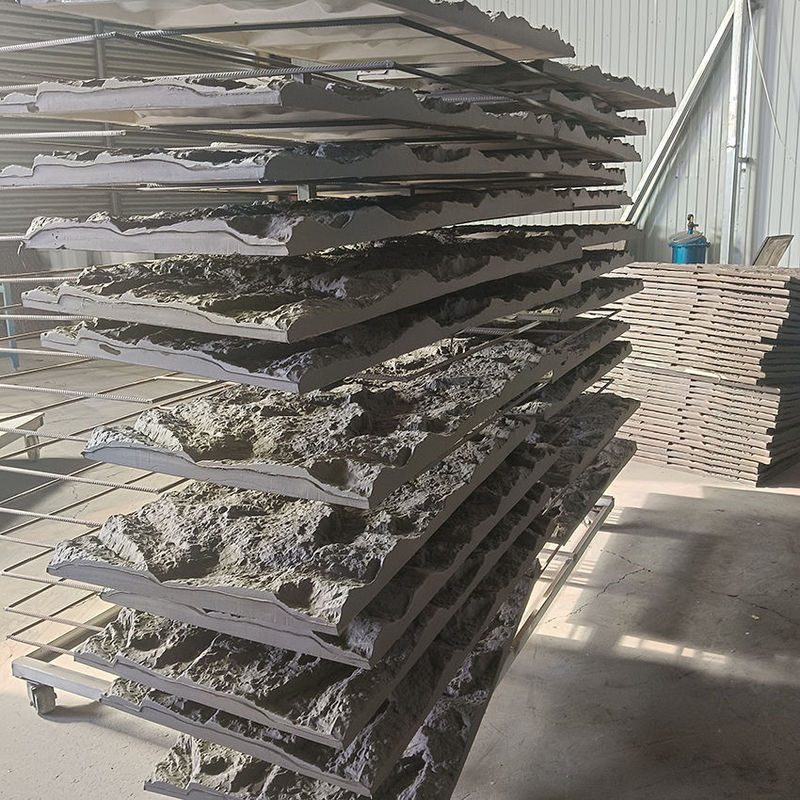 Pannello murale in pietra PU design a fungo per spazi interni ed esterni raffinati