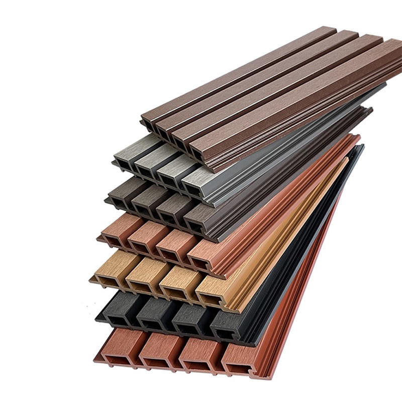 Vendite dirette di fabbrica Pannello murario esterno di alta qualità Co-estrusione impermeabile Wpc Rivestimento murario per decorazioni esterne