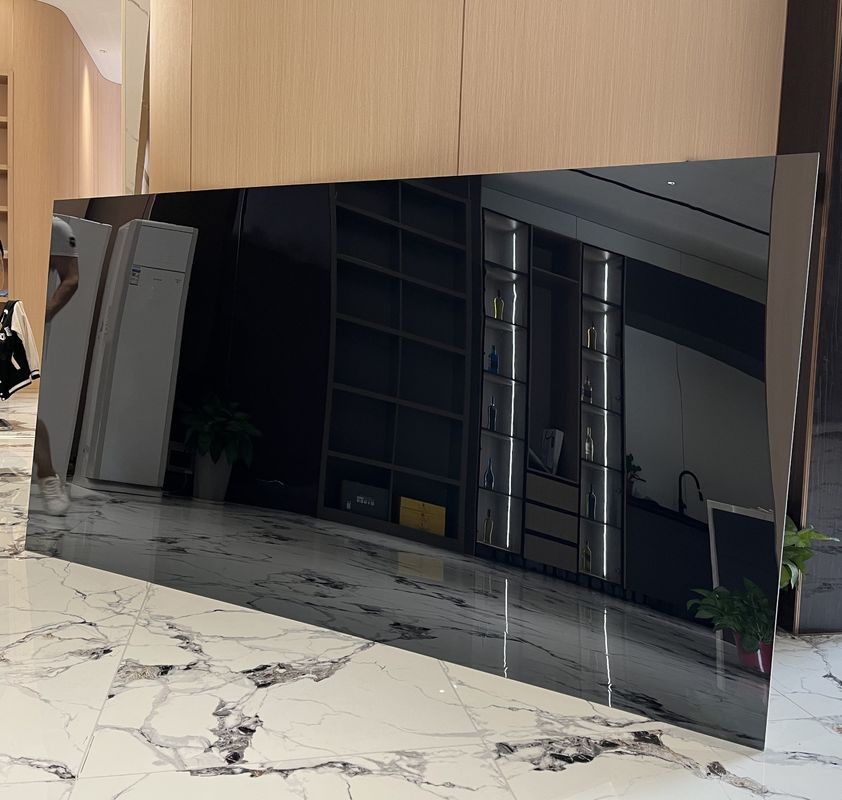 Interni Bambù Fibra di carbone Legno Finitura Metallica Tessitura Massello Specchio Pannelli da parete in PVC