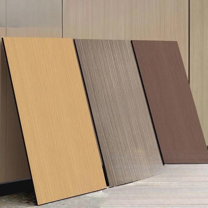 Leggero lusso 8 mm Granello di legno per la decorazione delle pareti interne Pannello acustico di alta qualità Bambù Carbone di legno Pannelli di rivestimento