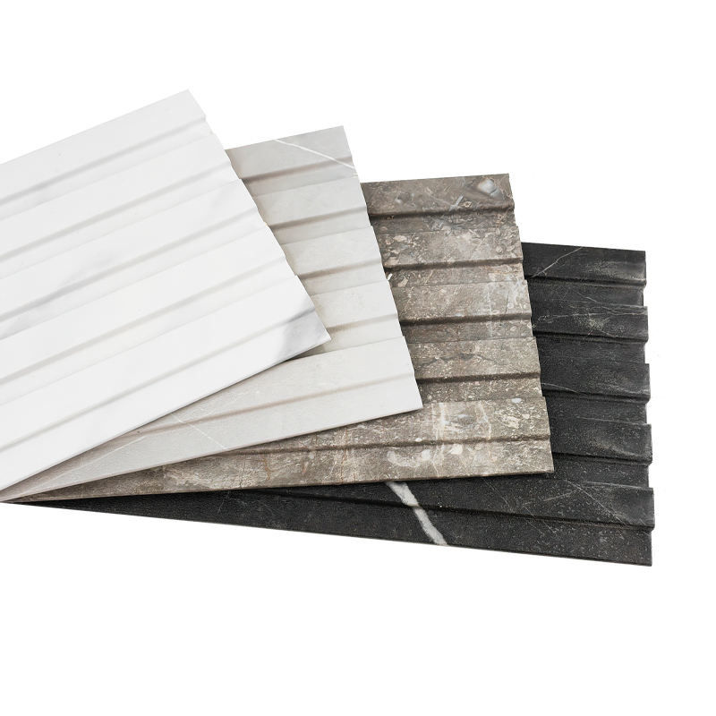 Modern Interior Art Louver Decorative 3d Fluted Wpc Wall Panels per pareti o soffitti e pannelli di copertura in PVC per televisori interni