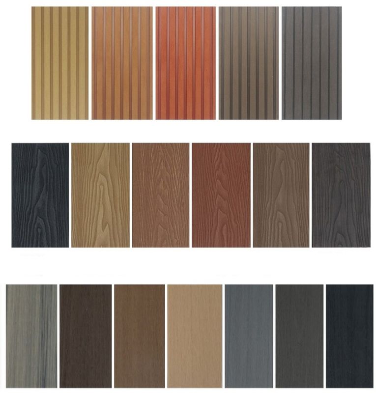 Pavimentazione in piscina esterna impermeabile in WPC in legno e in plastica composita coestrusa