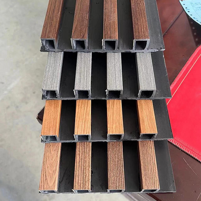 Pvc Wpc Interni Parete Fat Panel 3D Decor Wpc Parete Pannello Per Interni Hotel Bamboo Design