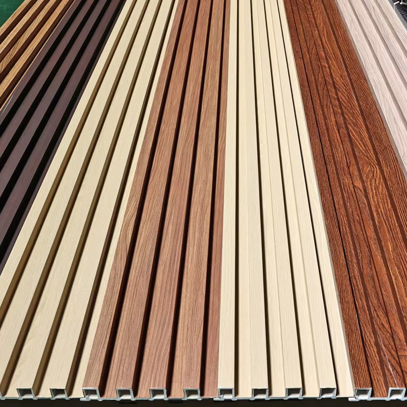 Prezzo all'ingrosso Modern Design WPC Wall Board Anti-Static Interior Wood Slat Wall Panel for Indoor Waterproof WPC Wall Cladding