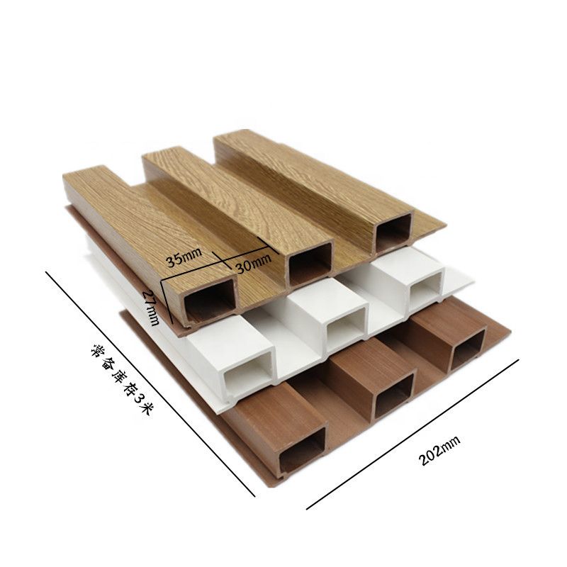 Acque resistenti integrati altri pannelli di parete pannelli di legno curvo Pvc decorazioni murali interni pannello di parete Wpc a lastra