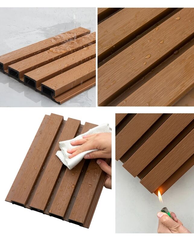 Pannelli per pareti esterne WPC impermeabili di alta qualità Materiali compositi legno-plastico per la decorazione esterna