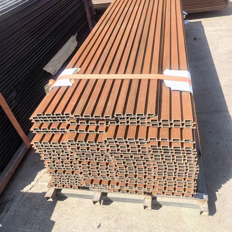 In legno di plastica composito esterno esterno Wpc rivestimento della parete impermeabile Wpc pannello a fiocco pannello decorativo di parete esterno