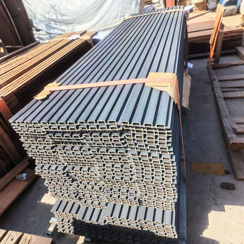 In legno di plastica composito esterno esterno Wpc rivestimento della parete impermeabile Wpc pannello a fiocco pannello decorativo di parete esterno