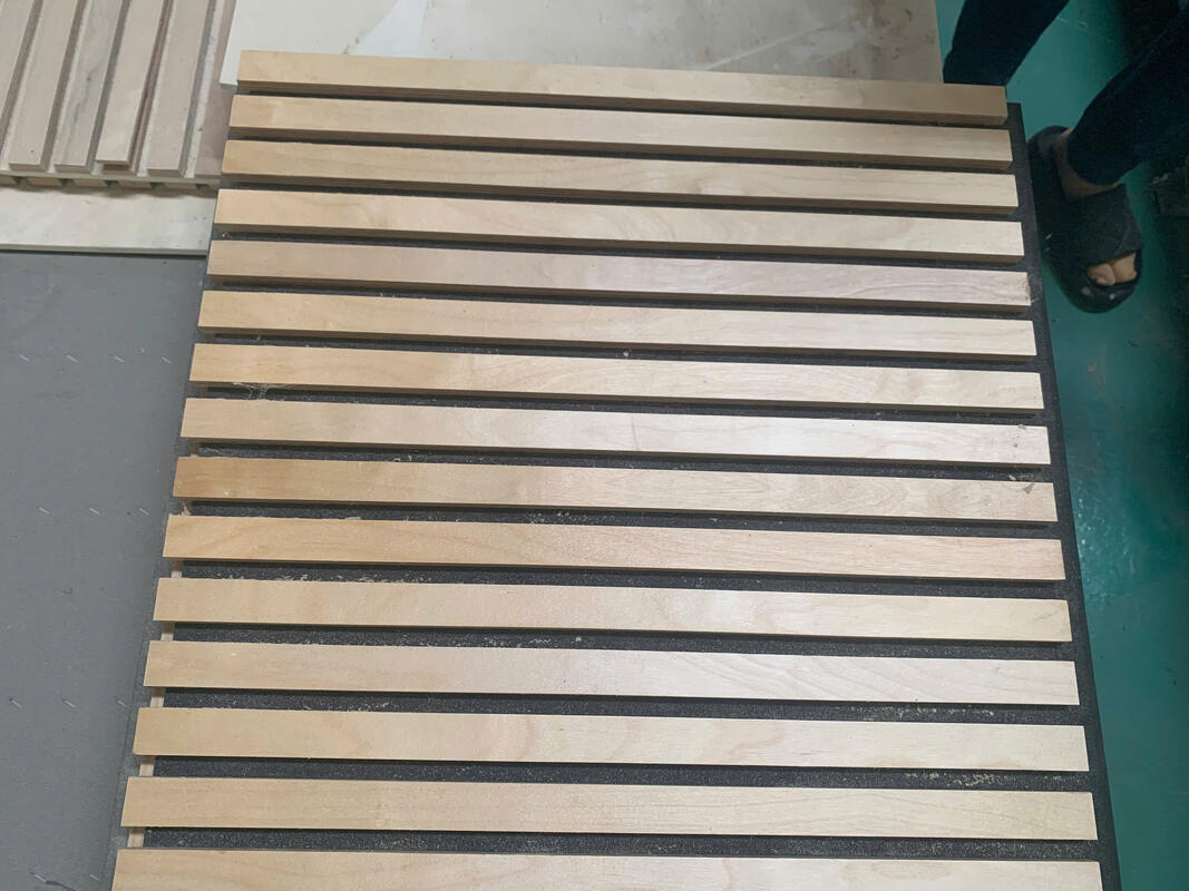 Pannelli acustici Pannelli da parete Pannelli da parete PET MDF Decorazione muraria acustica per mobili Pannelli da parete in legno acustico Moderno design Flessibile