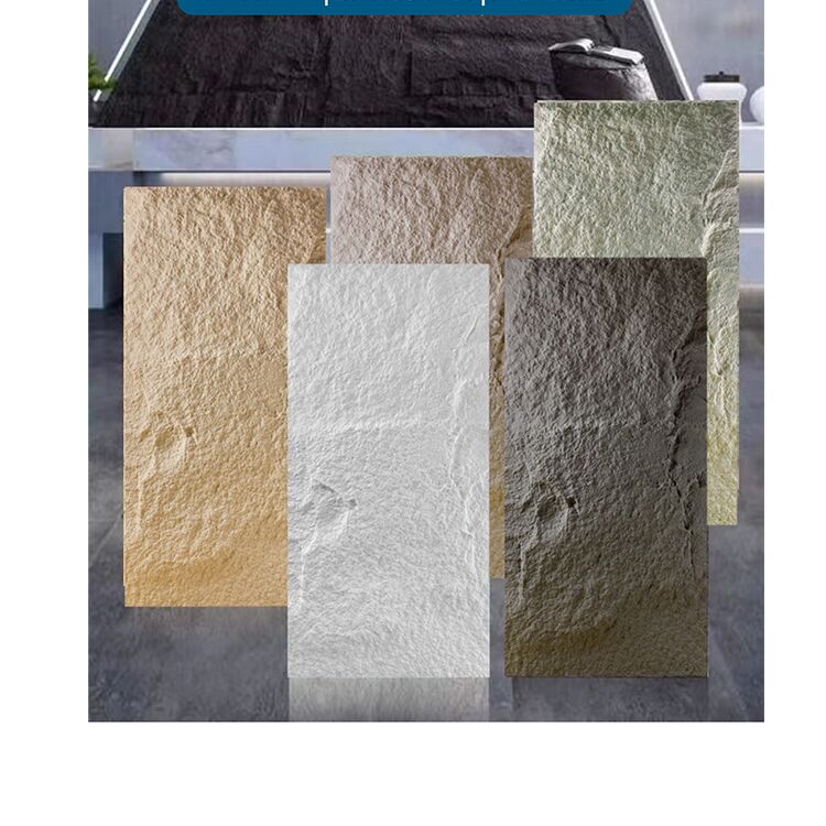 Fabbrica Pu Stone Wall Panel Pu Faux Stone Panels Funghi Look 1200x600mm Indoor Interior Decorative Panel Funghi Deco Parete