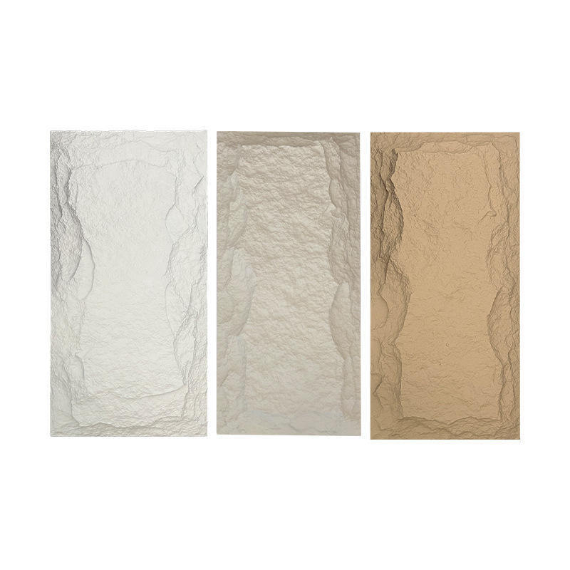 Interni multifunzionali Leggere Pu Artificiale Verniciatura di roccia esterno 3D Decorazione Pietra pannello murario di alta qualità