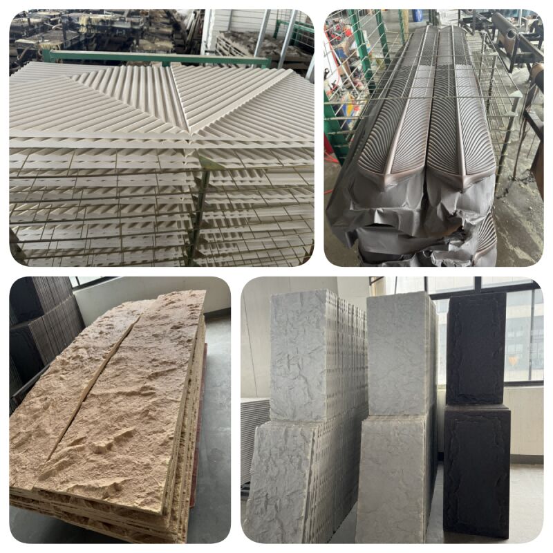 Fabbrica vendita diretta PU Pietra pannello di parete leggero Moderno di pietra artificiale impermeabile pannelli di parete e tavoli Facile da assemblare