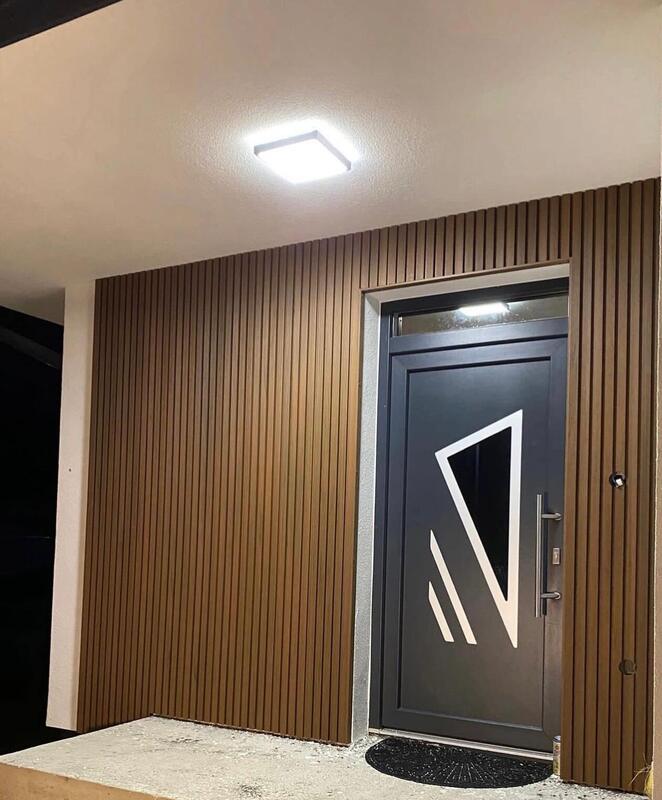 Pannello per facciata in WPC moderno Rivestimento esterno per pareti Pannello per pareti in WPC per hotel