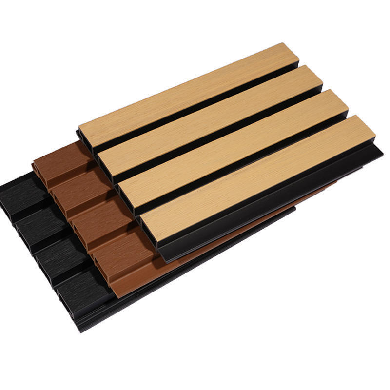 Pannello murale WPC moderno per esterni, facile da installare e dal design classico, con caratteristica impermeabile per spazi esterni