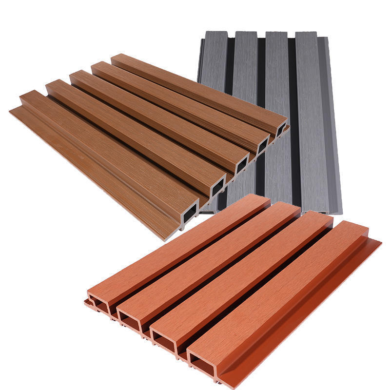 Pannello murale WPC moderno per esterni, facile da installare e dal design classico, con caratteristica impermeabile per spazi esterni