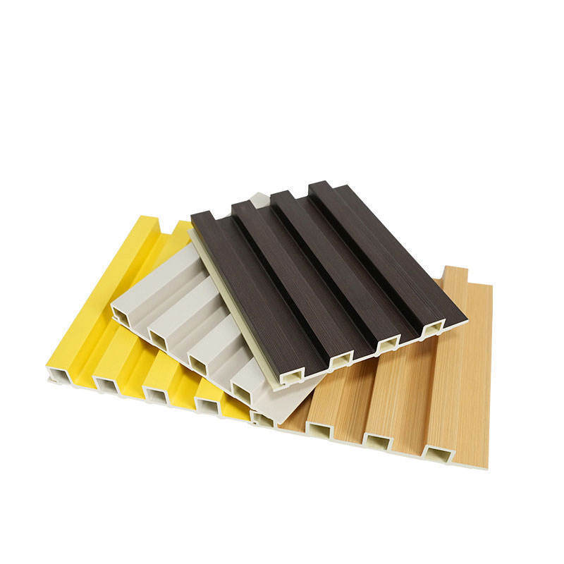 Pannello esterno Wpc Pannello murario Legno Plastica Modern Design Board Esterno Composito Wpc 3D Pannello esterno Rivestimento murario