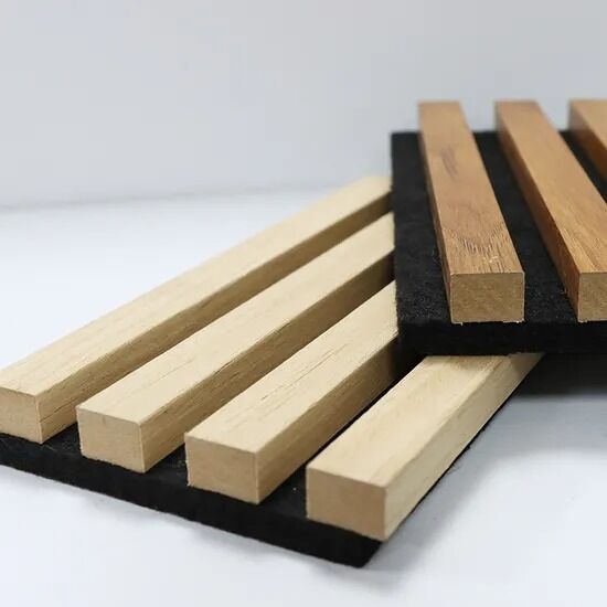 Disegno decorativo moderno Parete acustica in legno Rivestimento del pannello Assorbimento del suono