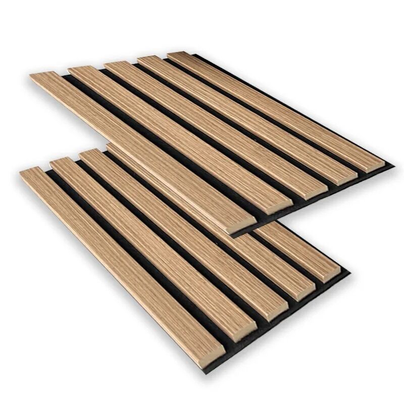 Disegno decorativo moderno Parete acustica in legno Rivestimento del pannello Assorbimento del suono