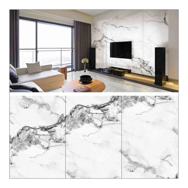 Prezzo all'ingrosso 4X8 FT PVC Alternative Marble Wall Panel & Board High Glossy UV Coating Marble Sheet