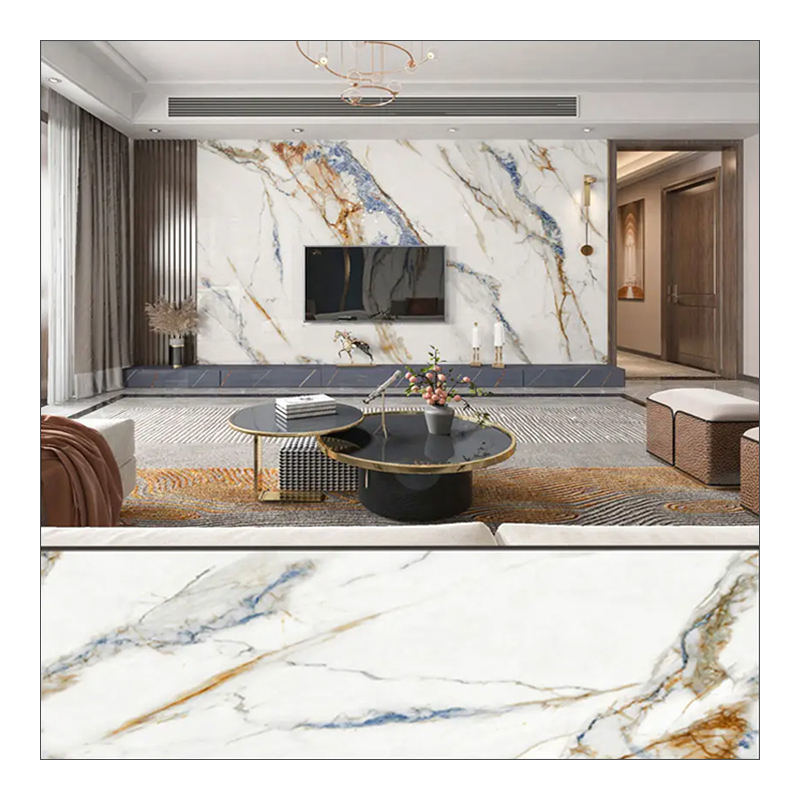 Prezzo all'ingrosso 4X8 FT PVC Alternative Marble Wall Panel & Board High Glossy UV Coating Marble Sheet