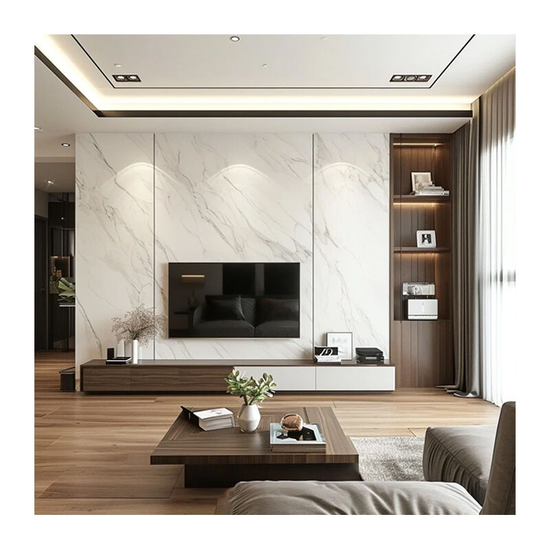 Prezzo all'ingrosso 4X8 FT PVC Alternative Marble Wall Panel & Board High Glossy UV Coating Marble Sheet