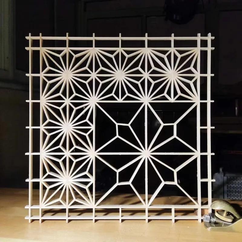 Chip di legno tradizionali high-tech puramente fatti a mano o Kumiko per mobili o finestre