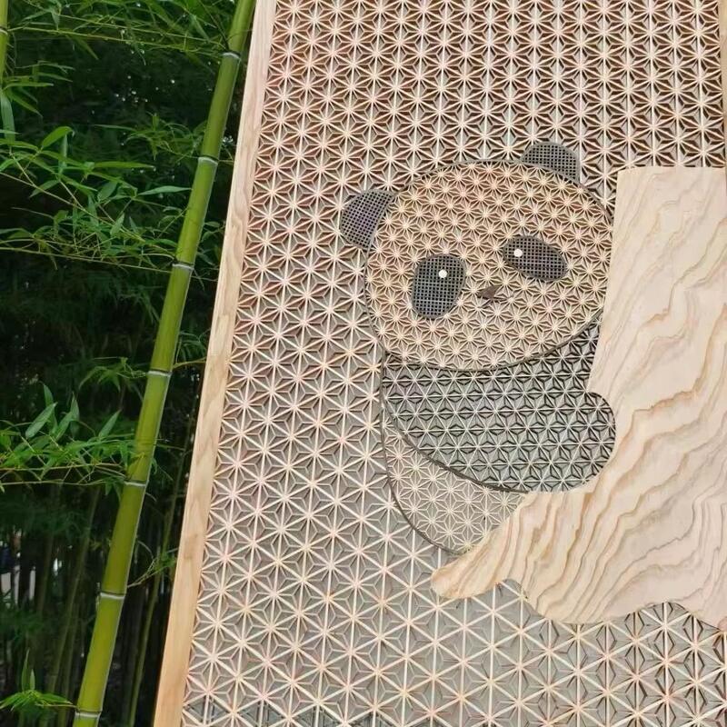 Lavori in legno Kumiko Artigiani in legno per porta in legno finestra scatola in legno Pareti di decorazione di ristoranti giapponesi