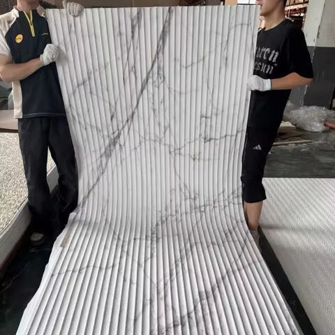 MCM Soft Series Moderno Design Flessibile Artificiale Eco-friendly Ignifugo Ignifugo Big Slab Interior Outdoor Wall Decoration 3D