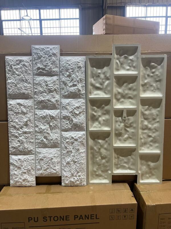 Soluzioni innovative per la decorazione delle pareti a prova di fuoco impermeabile PU pannello murario di pietra artificiale per rivestimenti murali interni ed esterni