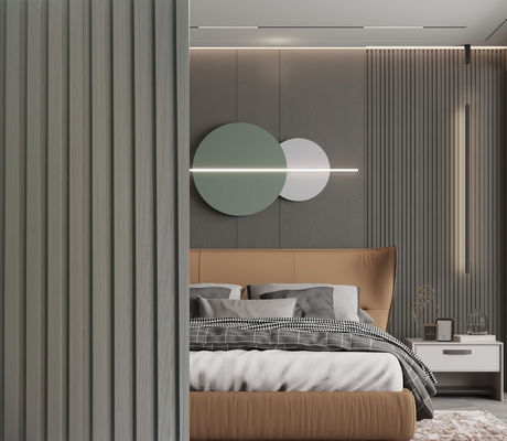 Il pannello di parete della fibra di legno del classico 3000mm WPC ha scanalato nel bordo Eco della parete di Wpc amichevole