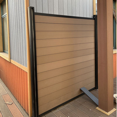 Fence esterna casa privata WPC Fence esterna giardino pannelli di recinzione composita