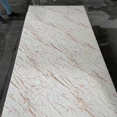 Produttore cinese 1220x2440mm 3mm PVC marmo rivestimento UV pannello di parete