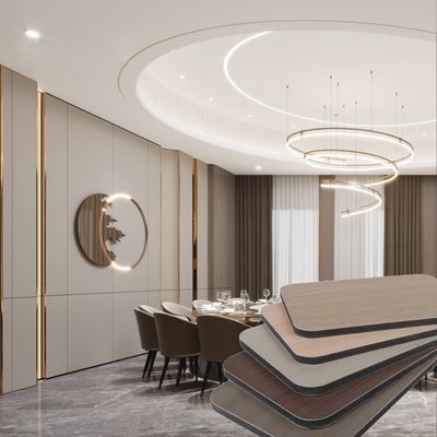 Pannello di legno di carbone di bambù, pannello di parete di cristallo di carbonio di legno, pannello di parete di rivestimento e pannelli di PVC