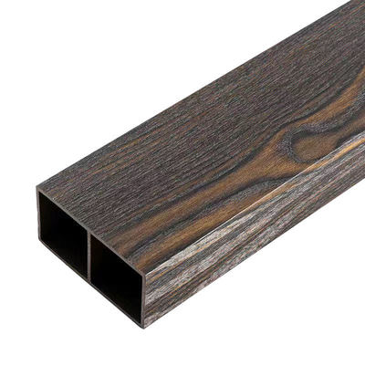 Tubo di legno Wpc composito per pareti divisorie Tubo di legno Wpc rettangolare